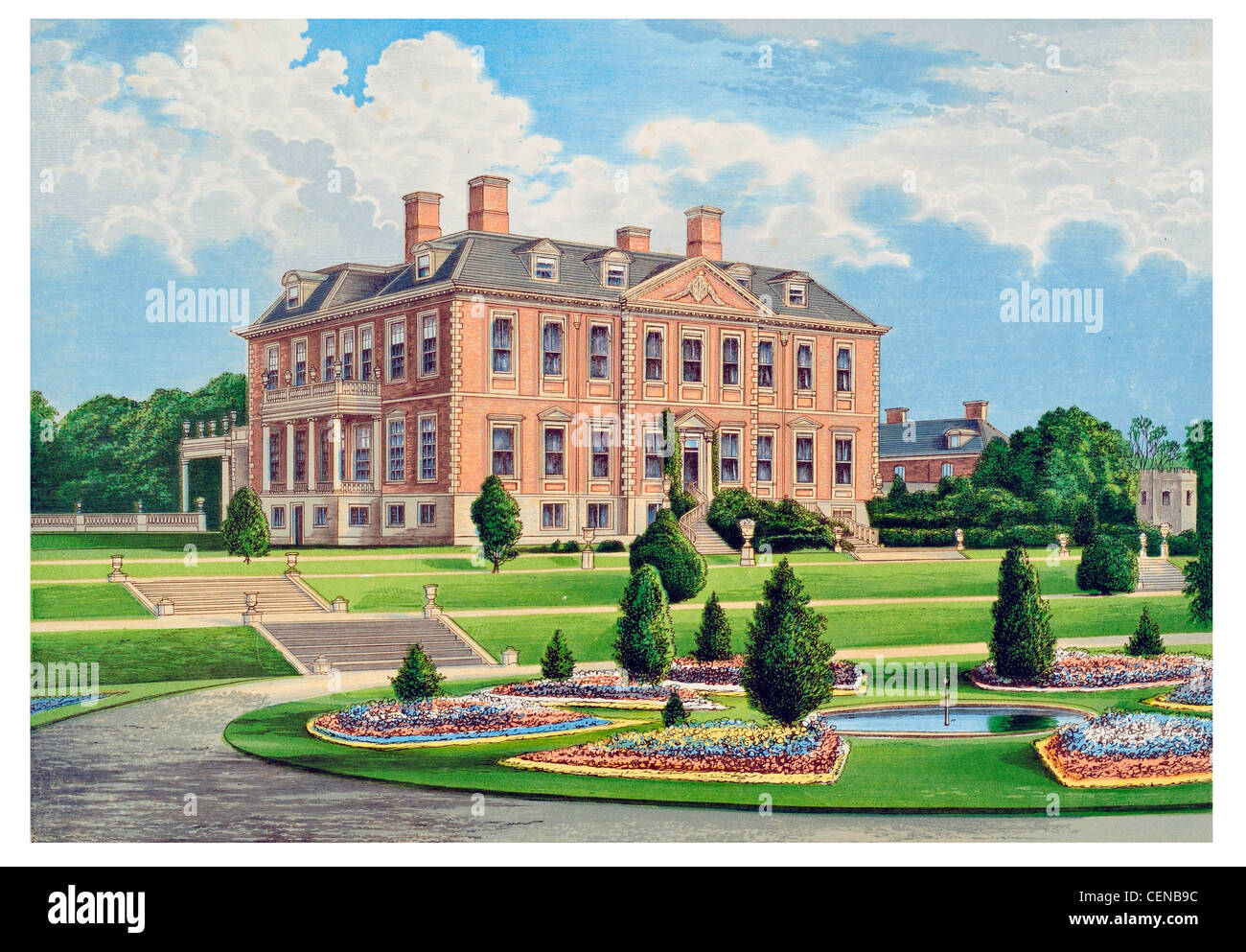 Melton Constable Hall Norfolk England UK Christopher Wren Stil Haus Sir Jacob Astley Elizabethan Stockfoto
