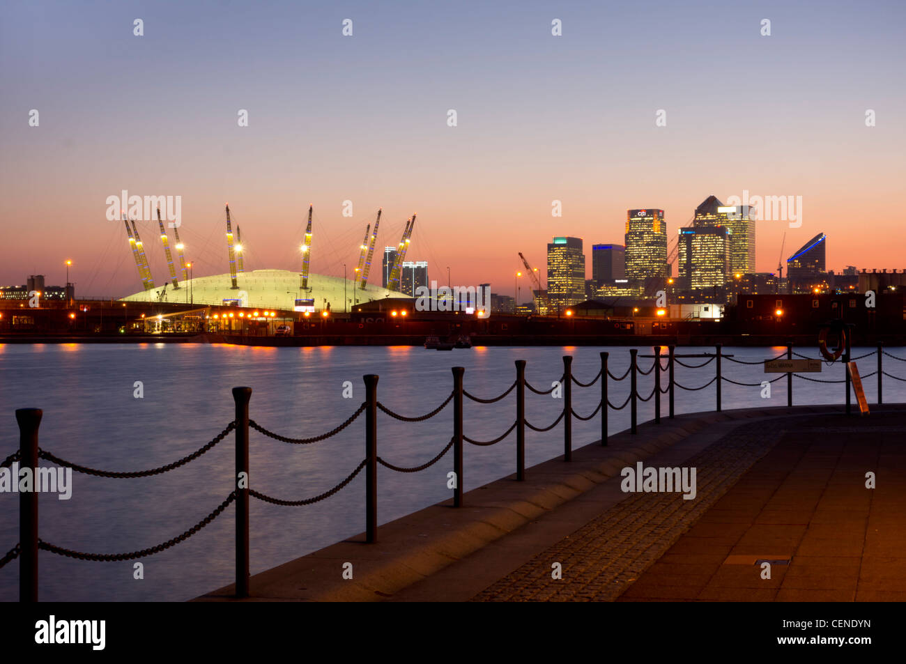 Großbritannien, England, London, Canary Wharf Isle of Dogs Docklands Albert docks Stockfoto