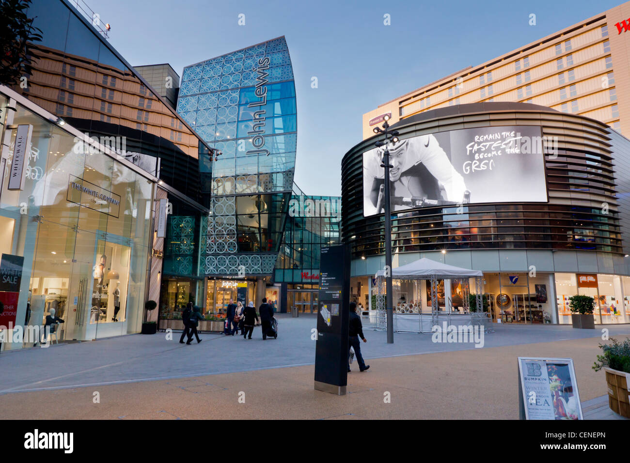 Großbritannien, England, London, Stratford Westfield shopping Center tagsüber Stockfoto