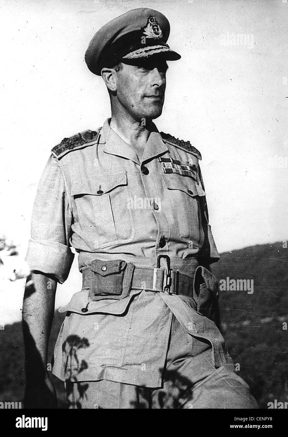 Admiral der Flotte Louis Mountbatten, 1. Earl Mountbatten von Birma als Leiter der Alliierten Truppen South East Asia Command SEAC Stockfoto