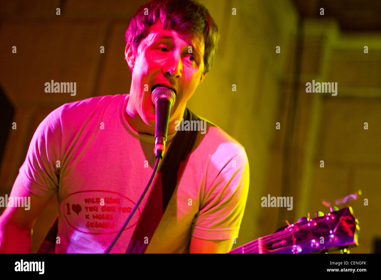 Religiöse/Psychedelic/Punk Rock Band pterodactyl führt in der zweiten Nacht der Braten 2009 lenken. Stockfoto