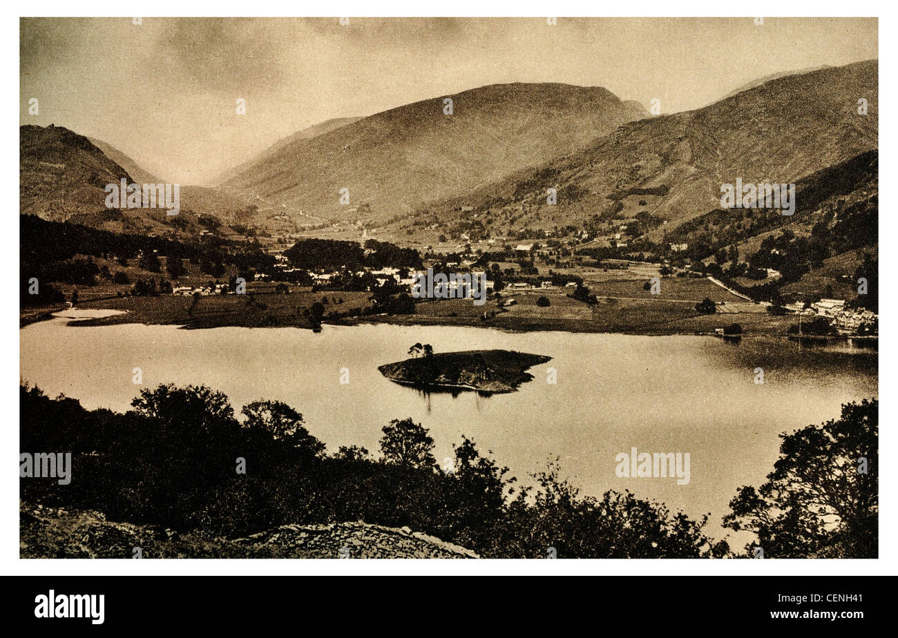 Grasmere See Dorf Touristenziel englischen Lake District William Wordsworth England The Island UK Stockfoto