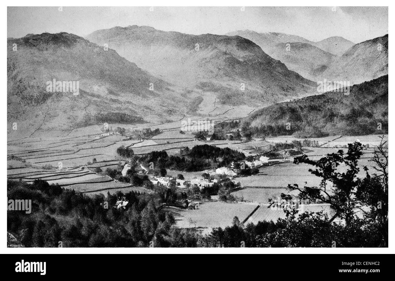Rosthwaite Borrowdale Englisch Lake District Honister Pass Cumbria England UK Stockfoto