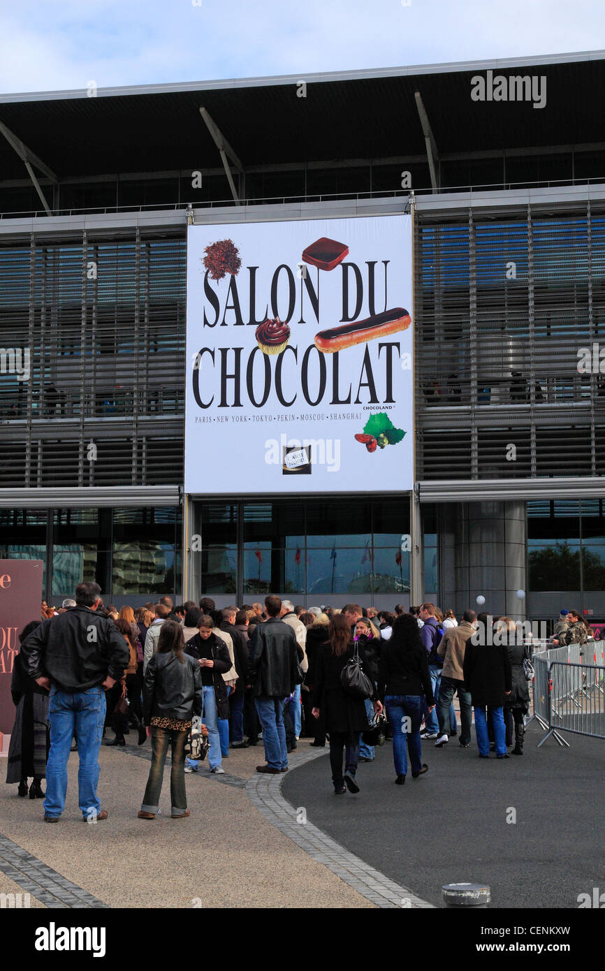 Schokoladen-Show in Paris, Porte de Versailles, Frankreich Stockfoto