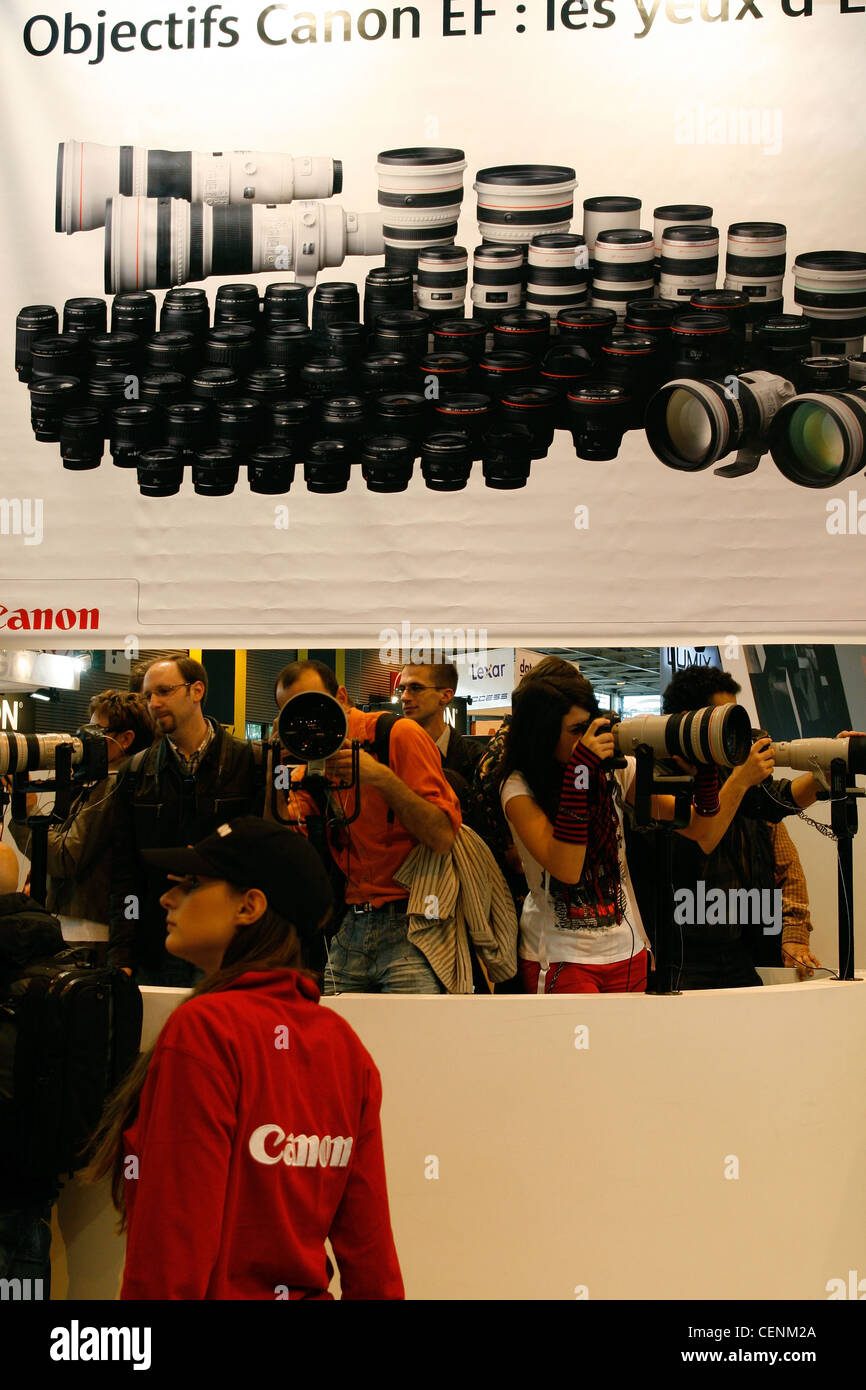 Salon der Fotografie in Paris, Porte de Versailles, Frankreich Stockfoto