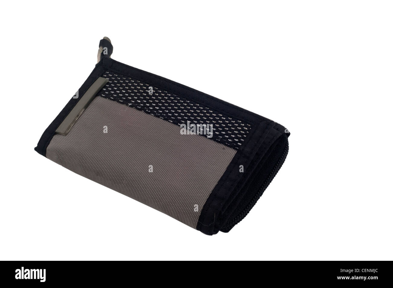Aufbewahrungstasche Mit Reißverschluss – Schwarze Mehrzwecktasche Stockfoto