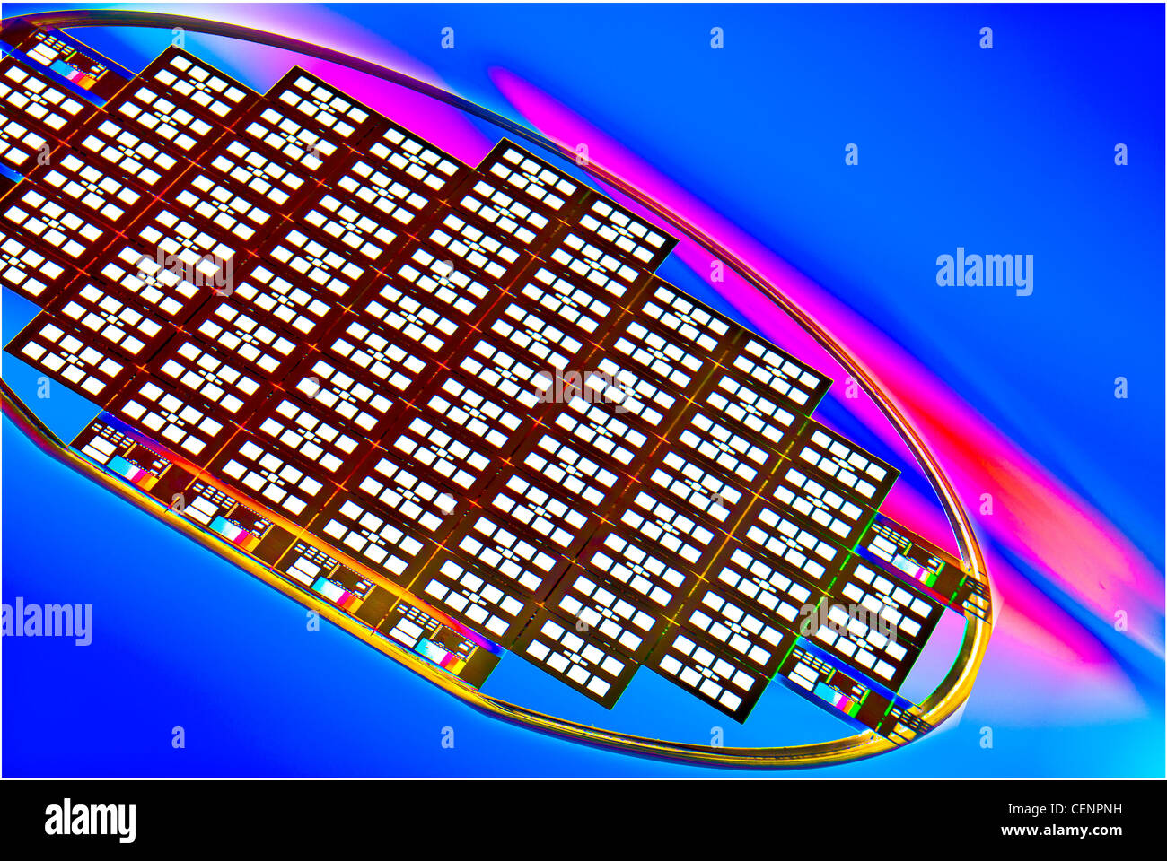 Siliziumscheibe von Solid State Power Schaltgerät Stockfoto