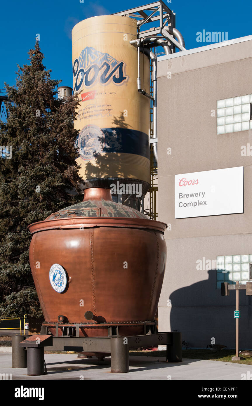 Außen Coors Brewery, Golden, Colorado. Stockfoto