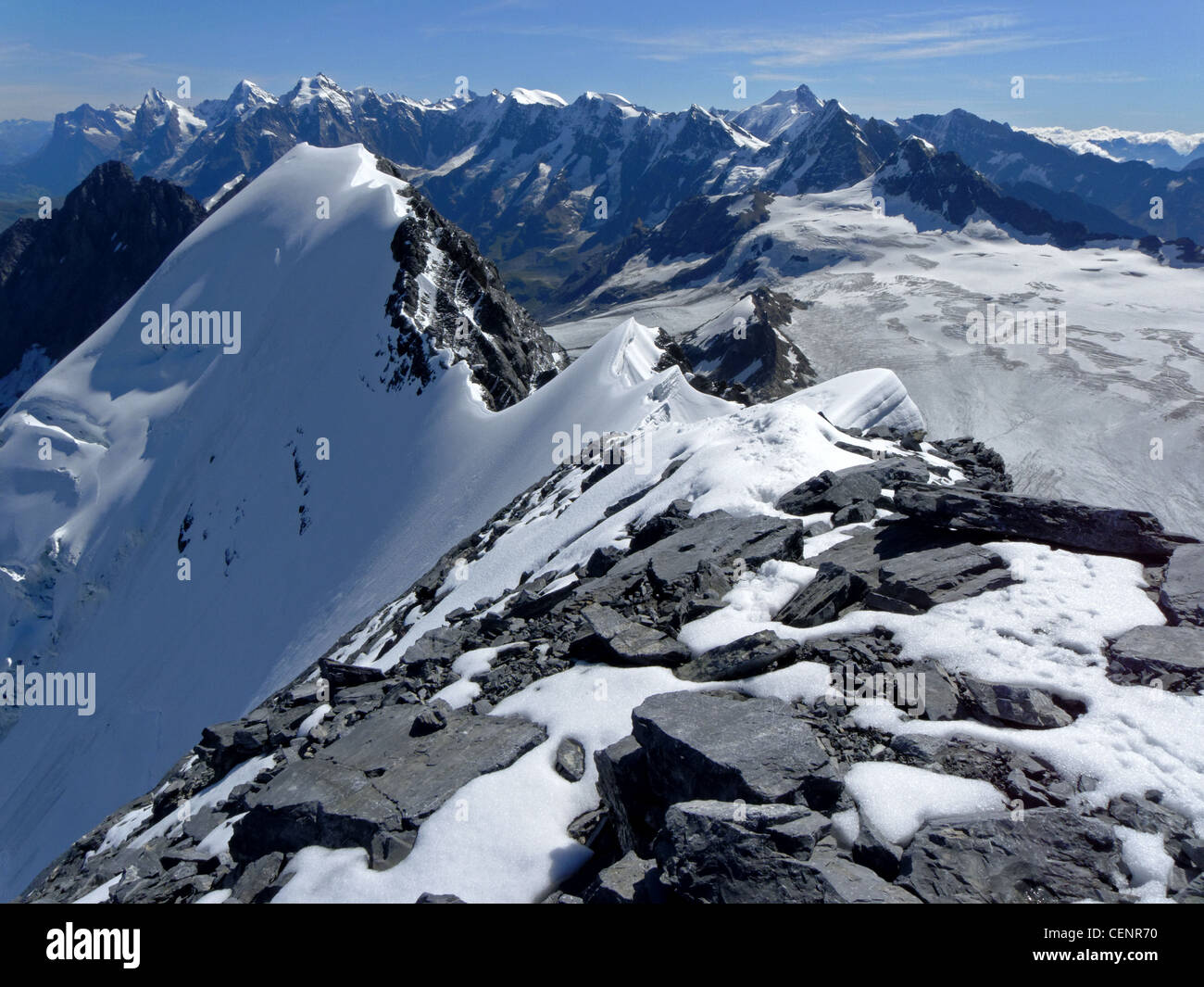 Einer der besten grat traversen in den alpen Fotos und Bildmaterial