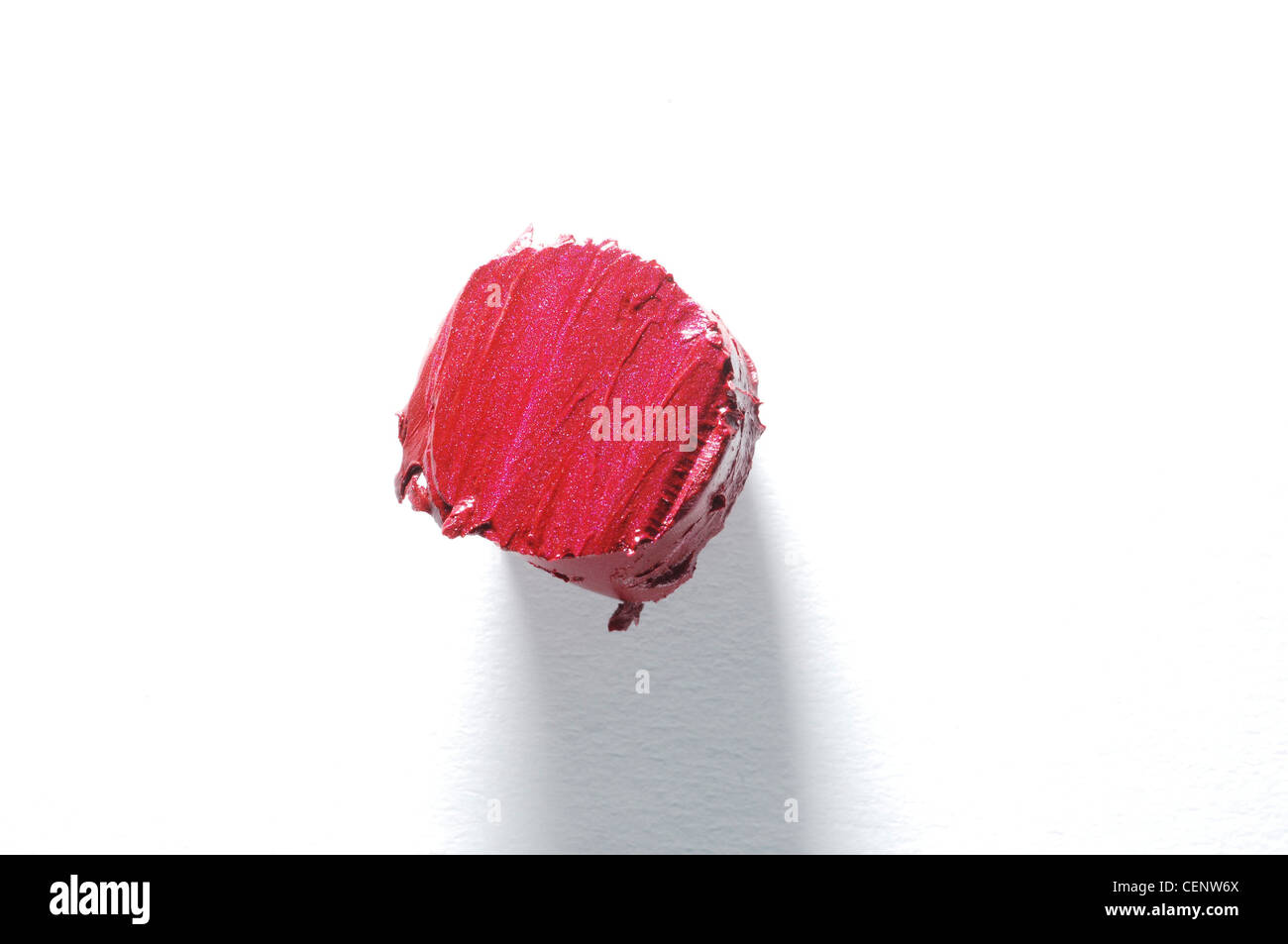 Klumpen von rosa Lippenstift Stockfoto