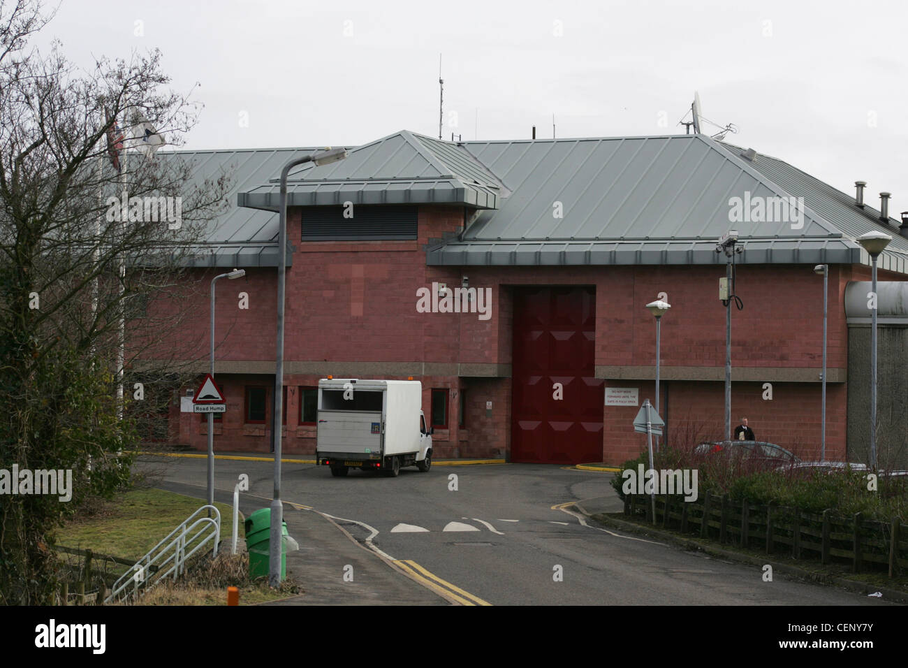 HMP Hewell entstand durch einen Zusammenschluss der drei ehemaligen Gefängnisse auf dieser Website, Blakenhurst, Brockhill und Hewell Grange Stockfoto