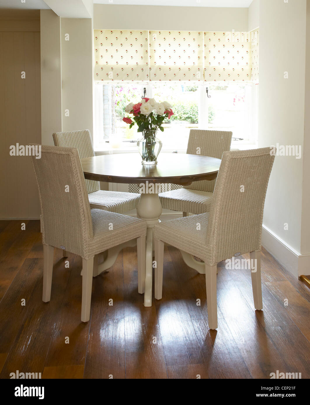 Flower Power Interieur entworfen Haus in London, mit einer reichen Palette von Farben und Textur Stockfoto