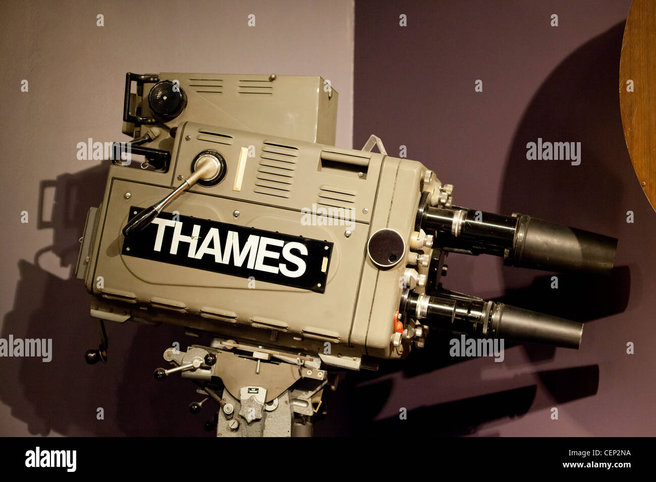 Alten Aufnahmegeräte, Thames TV-Kamera Stockfoto