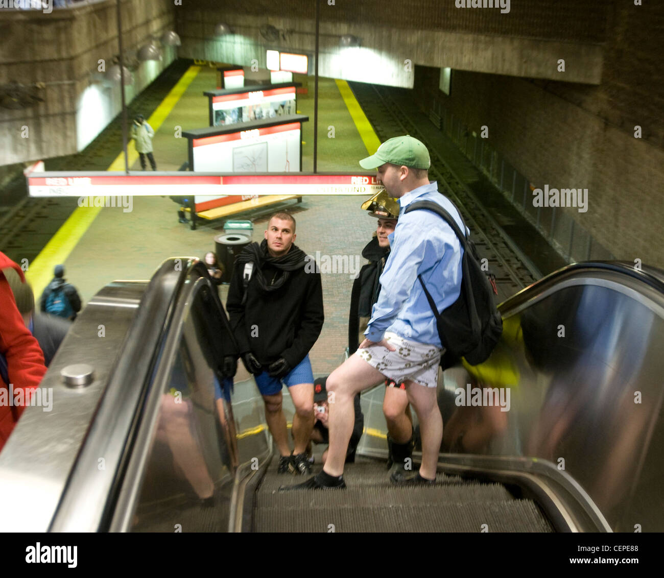 Boston-No Hose u-Bahnfahrt Stockfoto