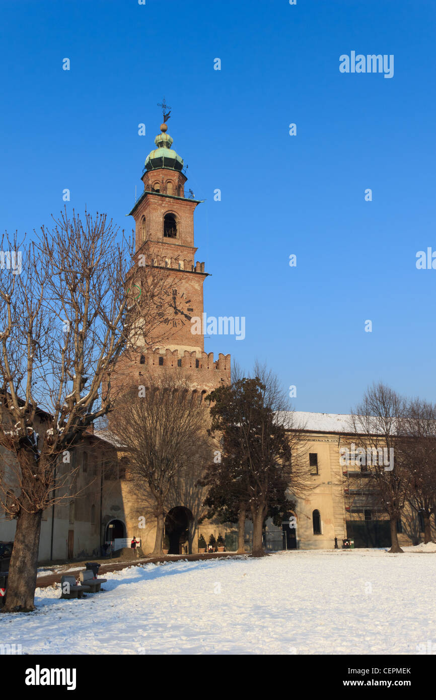 Vigevano Burg Stockfoto