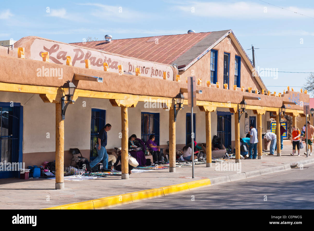 La Placita Speisesäle, Albuquerque Stockfoto