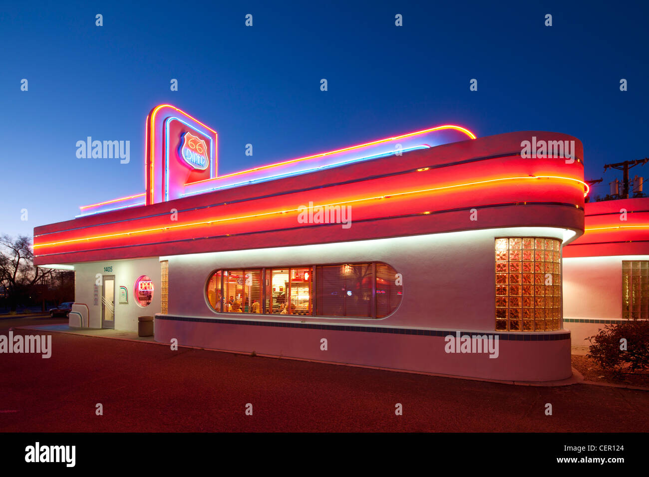 Route 66 Diner, Albuquerque Stockfoto