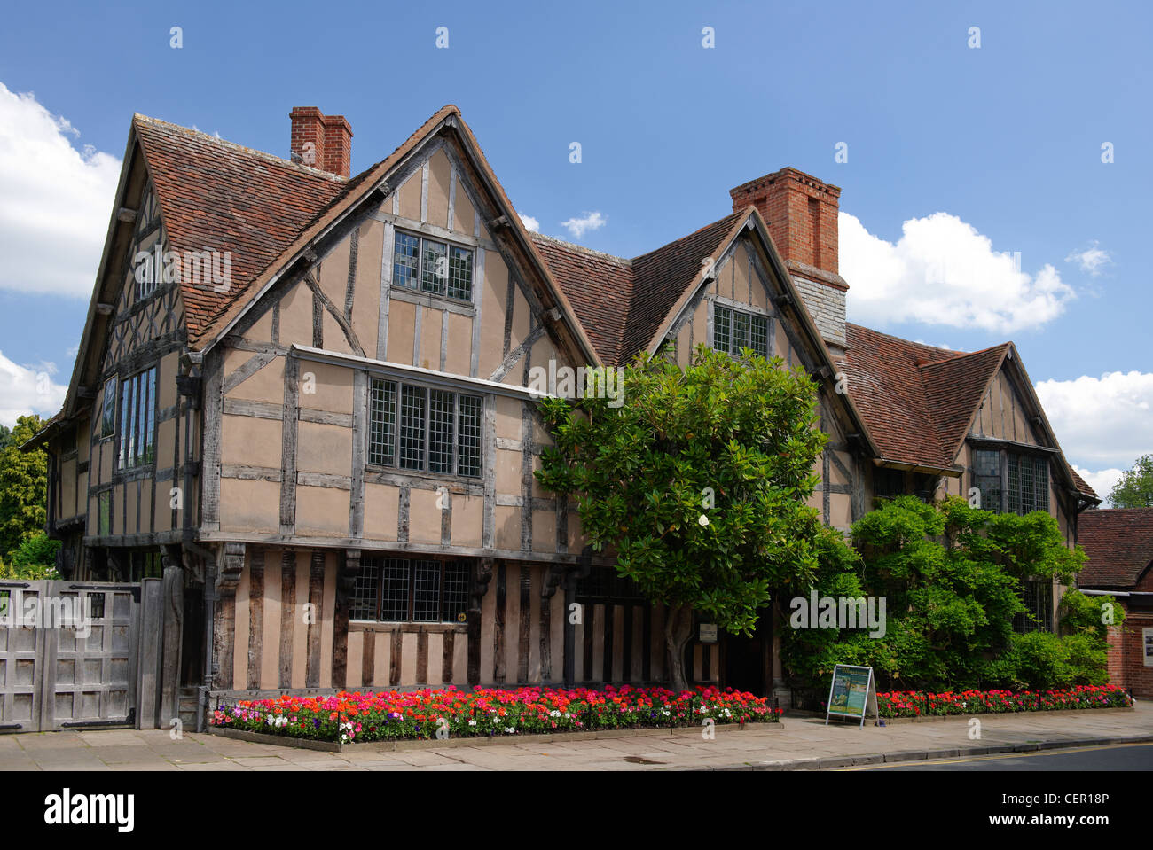 Halls Croft, einmal das Haus von Shakespeares Tochter Susanna verheiratete Arzt John Hall im Jahre 1607 nach dem das Haus benannt ist Stockfoto