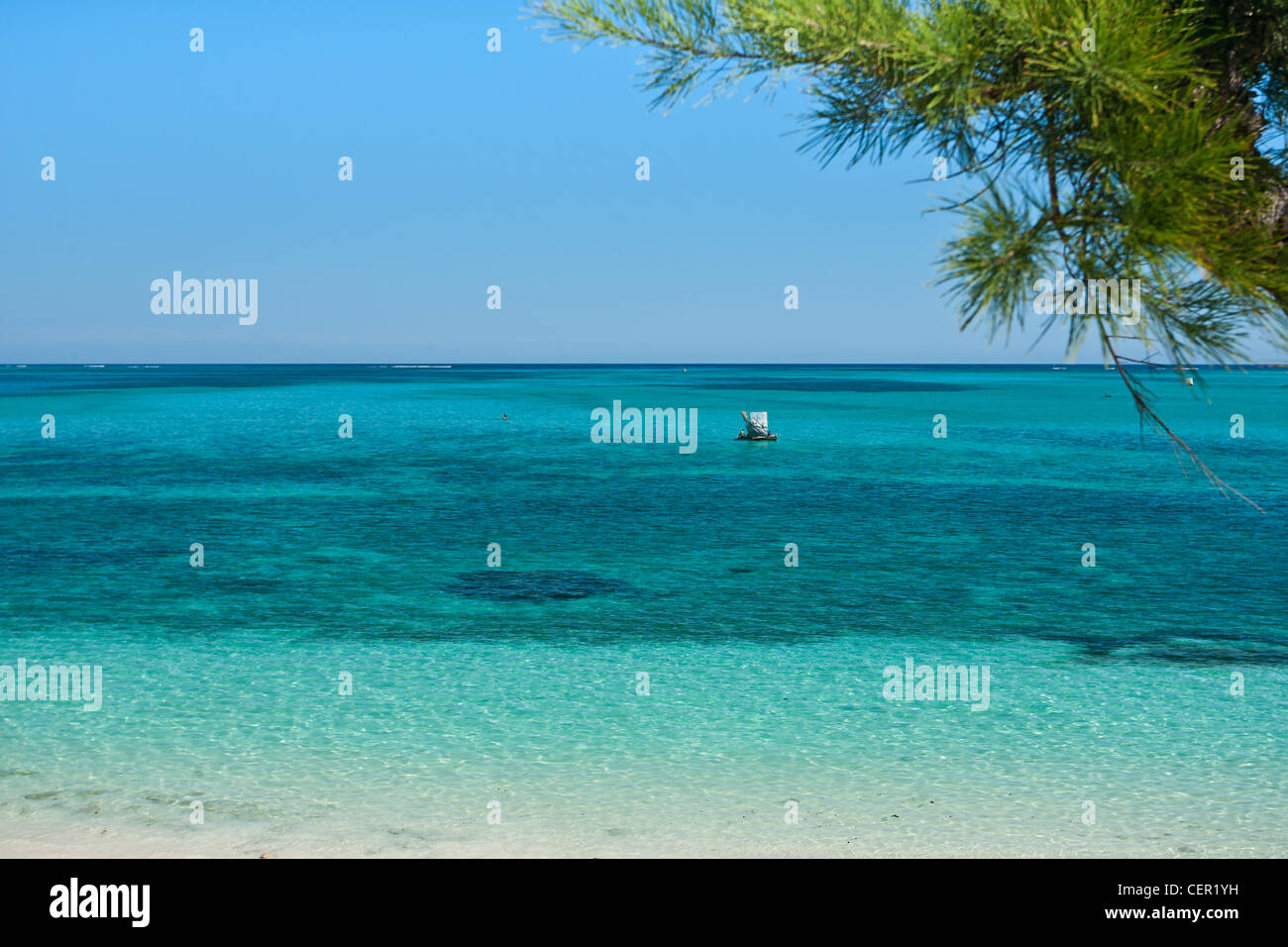 Die Lagune von Gehalt, Südwest-Madagaskar Stockfoto