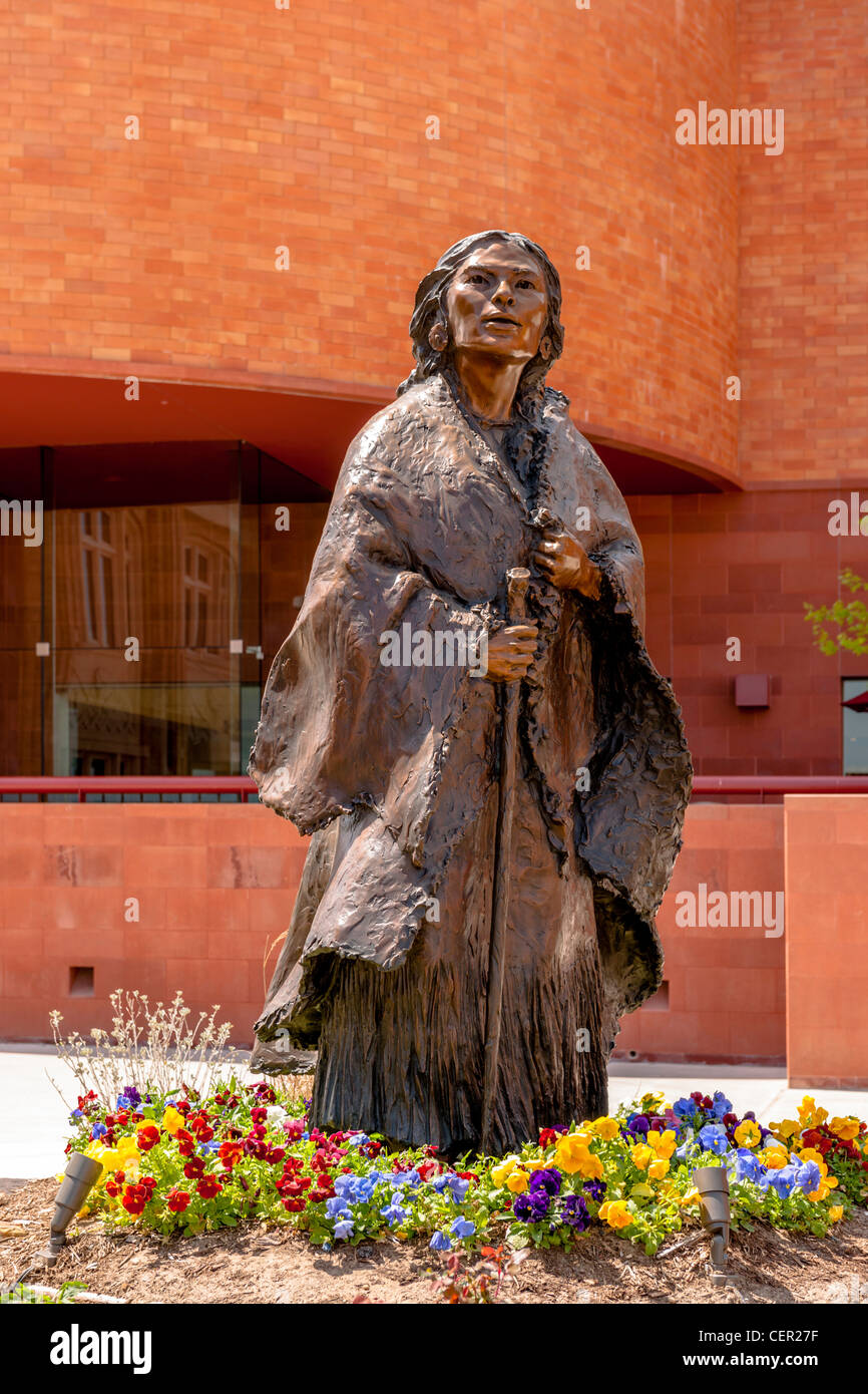 Sacagawea & Jean Baptiste, Fort Worth Stockfoto