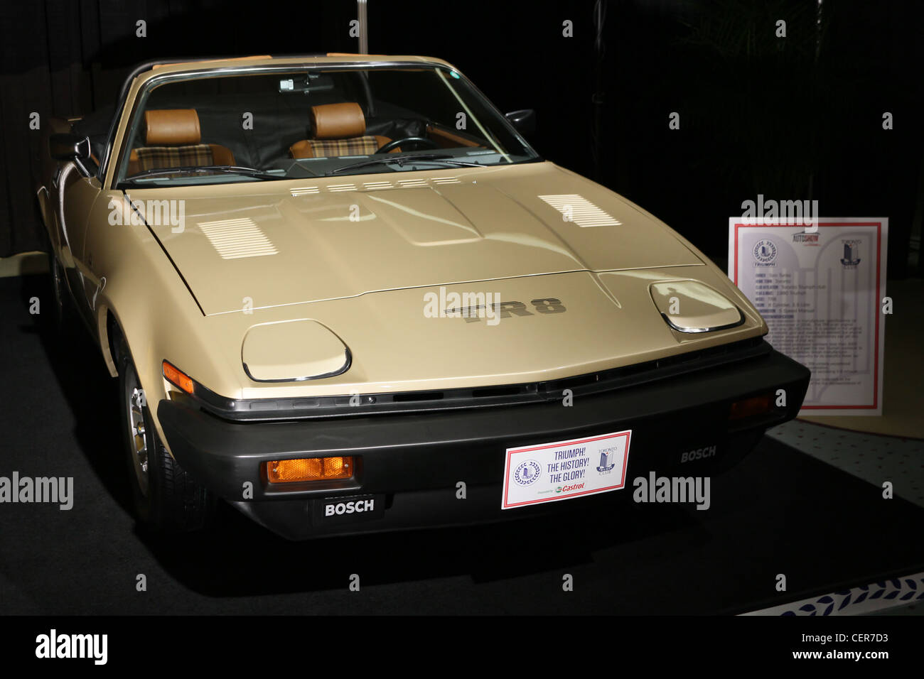 Vintage Sport Rennen Auto 1980 Triumph tr8 Stockfoto