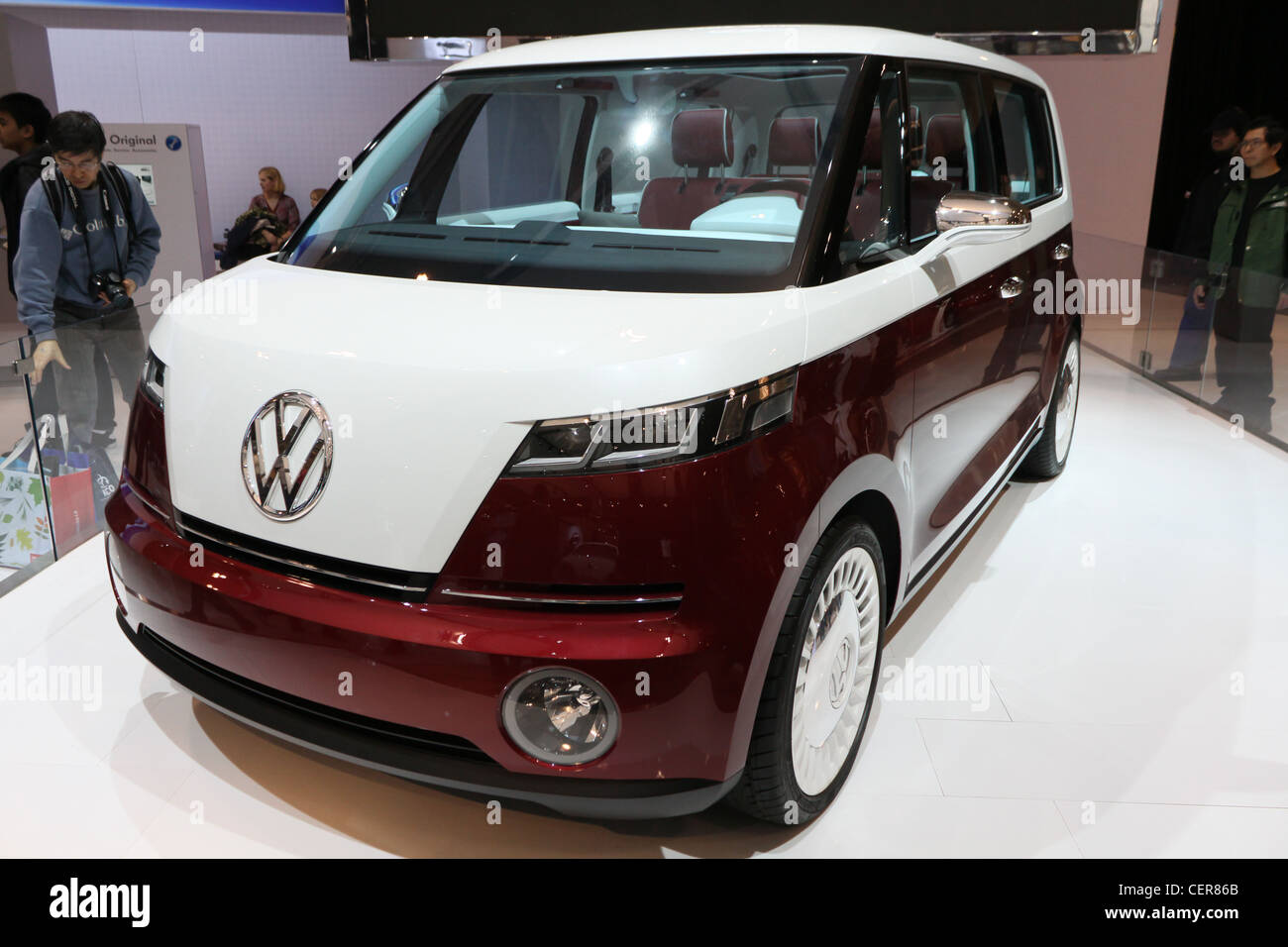 futuristisches Conceptcar Volkswagen Bulli van Stockfoto
