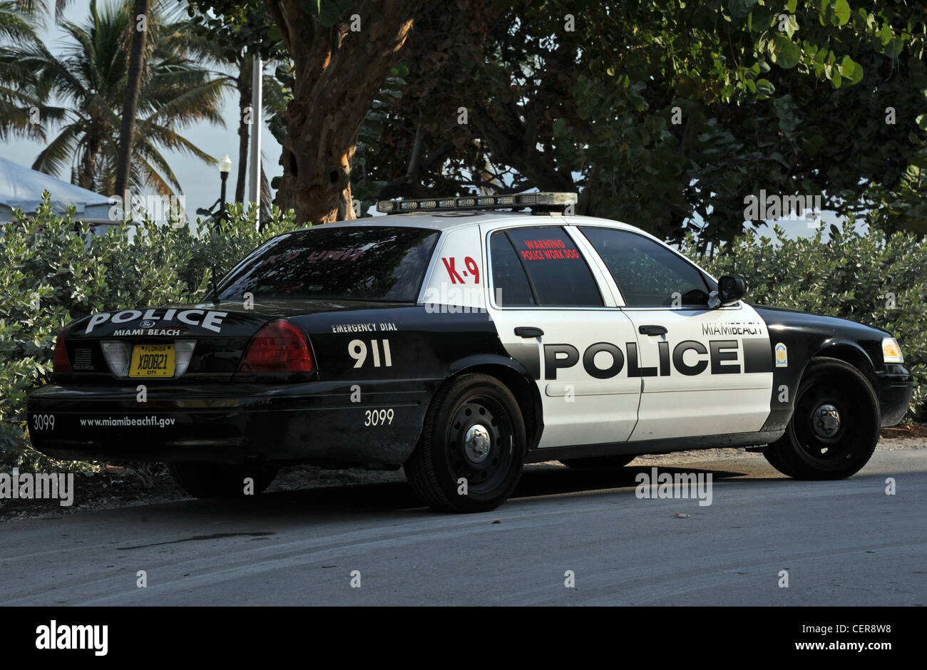 Polizei Hund Gerät, Florida, Amerika, USA Stockfoto