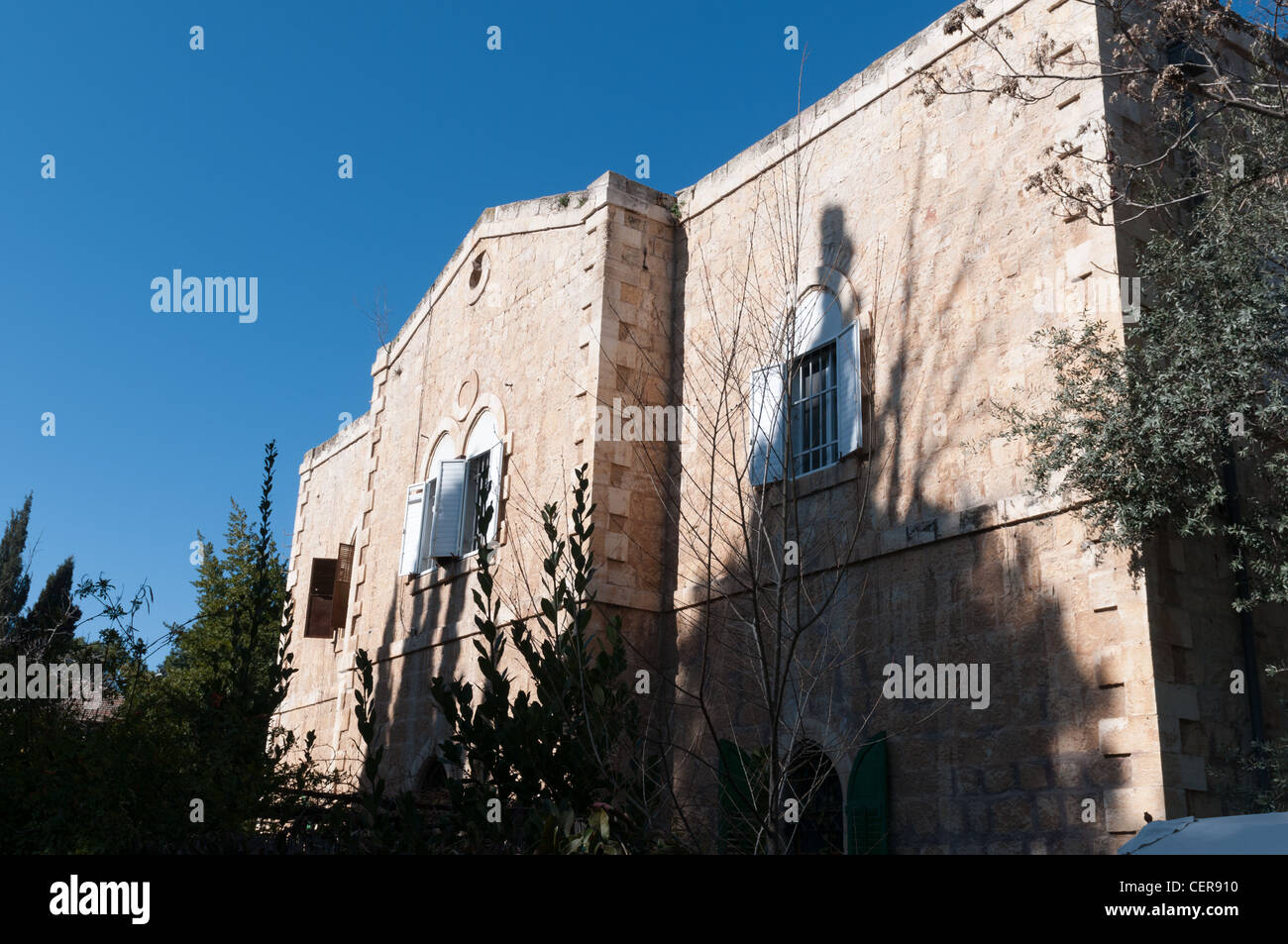 Die deutsche Kolonie in Jerusalem, The Millers Haus am Emek Refaim Straße 6 Stockfoto