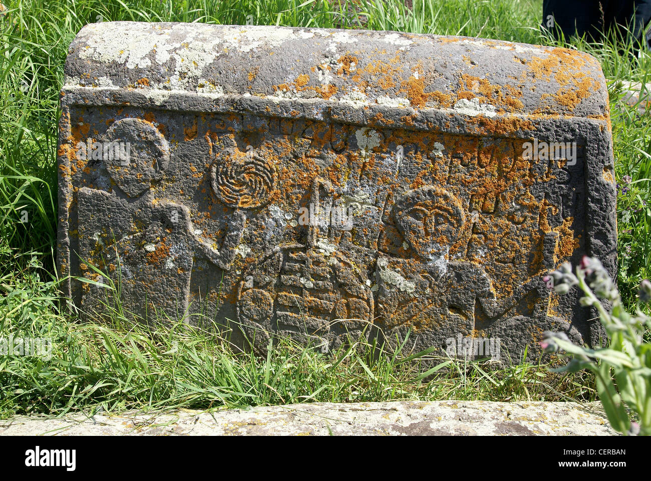 Armenien, Sewan-See, Noraduz Friedhof Stockfoto
