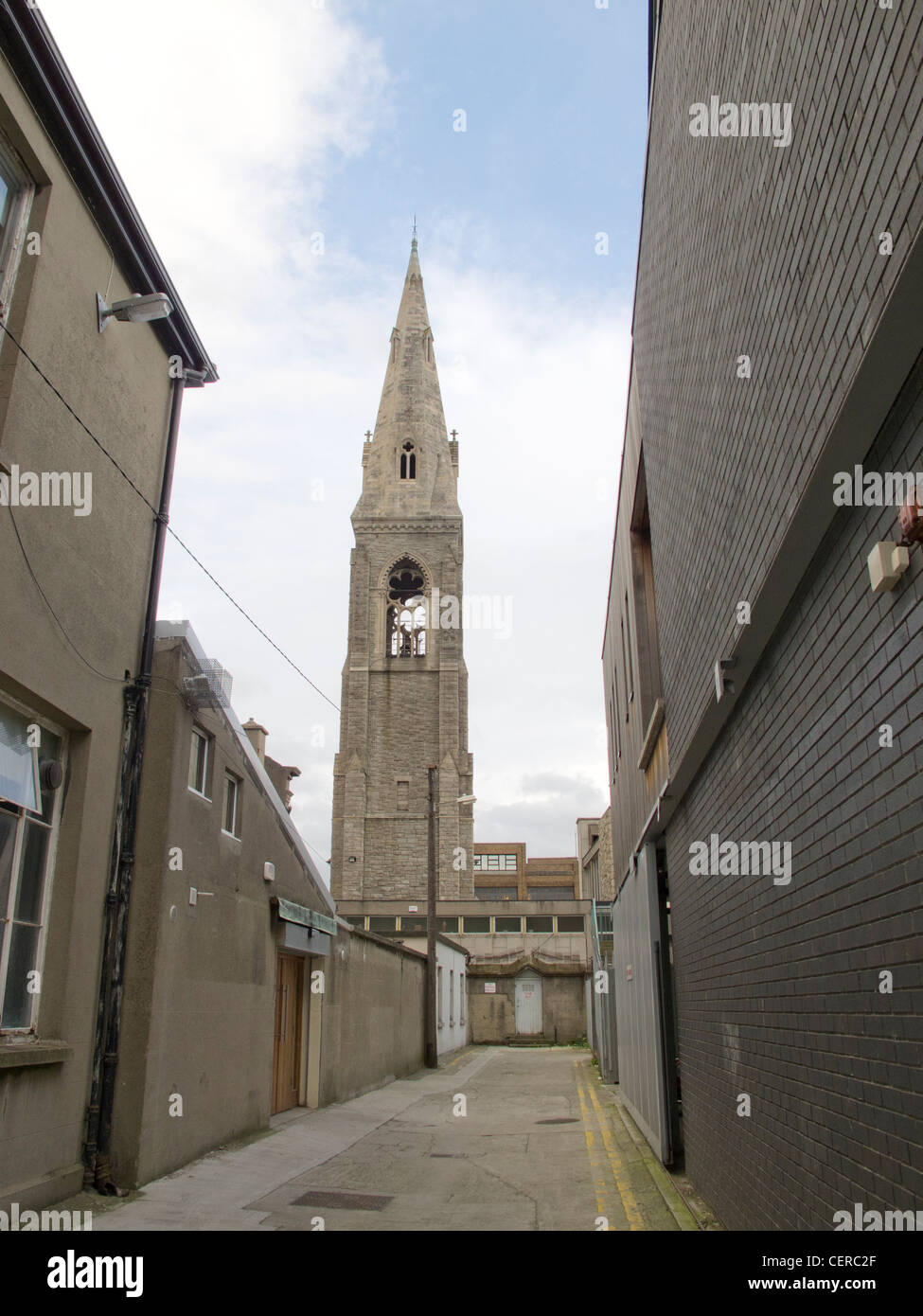 Mit Blick auf die Mariners-Kirche in Dun Laoghaire, Irland Stockfoto