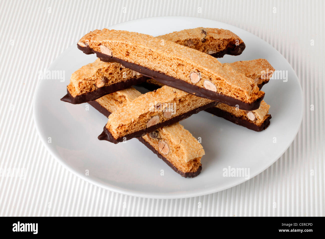 ITALIENISCHE BISCOTTI SCHOKOLADE Stockfoto