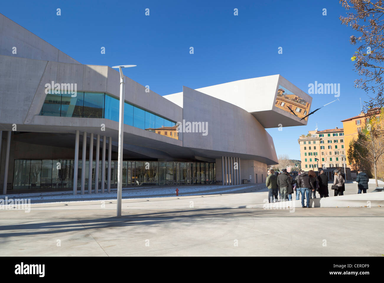 Das MAXXI Nationalmuseum des 21. Jahrhunderts Kunst, Rom, Italien Stockfoto