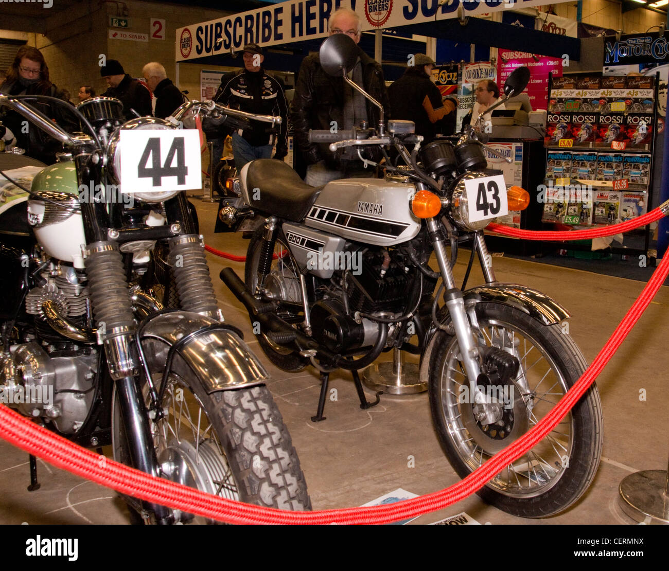 Yamaha RD200 bei den Classic-Bike-Show. Stockfoto