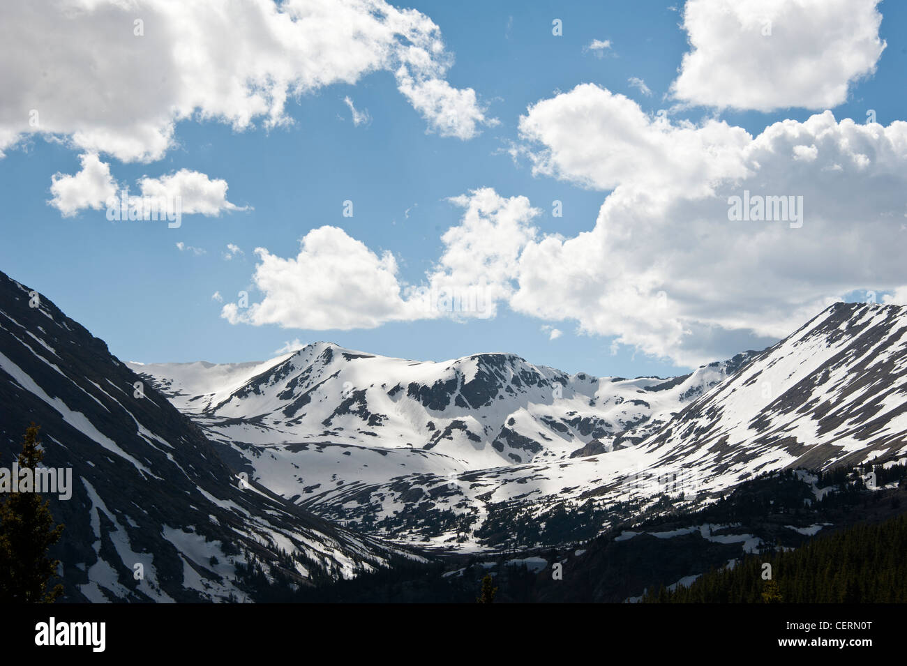 Colorado Bergen mit blauem Himmel Stockfoto