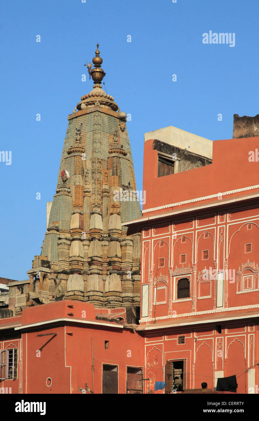 Indien, Rajasthan, Jaipur, Altstadt, hindu-Tempel, Stockfoto