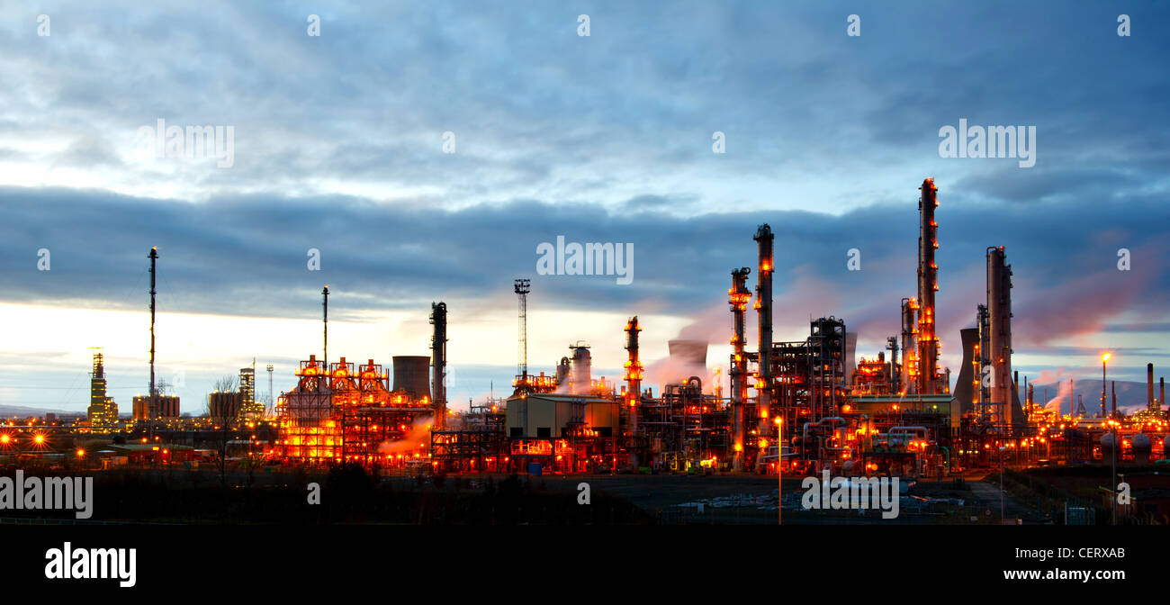 BP-Raffinerie, Grangemouth, Schottland, Großbritannien. Stockfoto