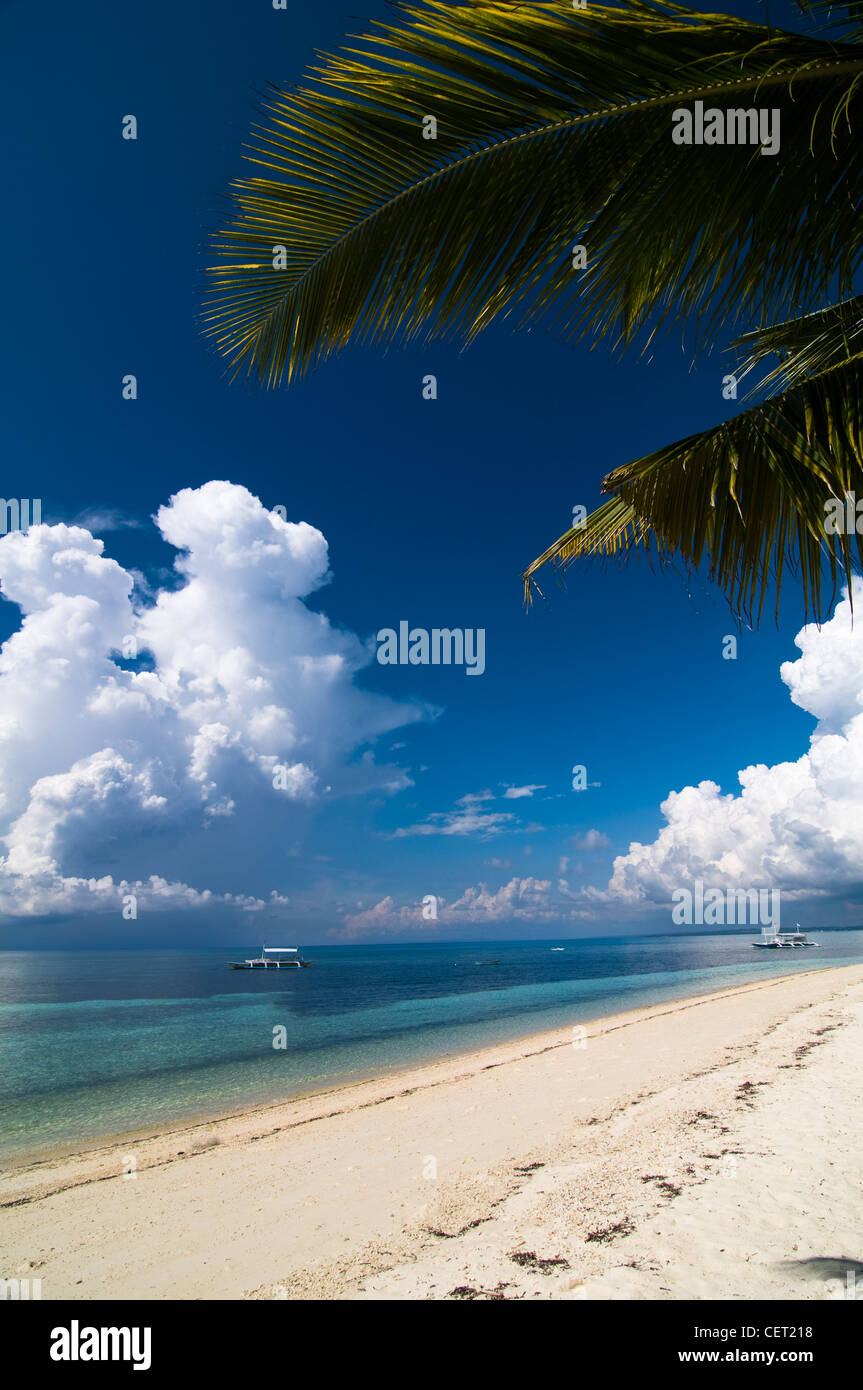 Schöne romantische Strände in den Philippinen. Stockfoto