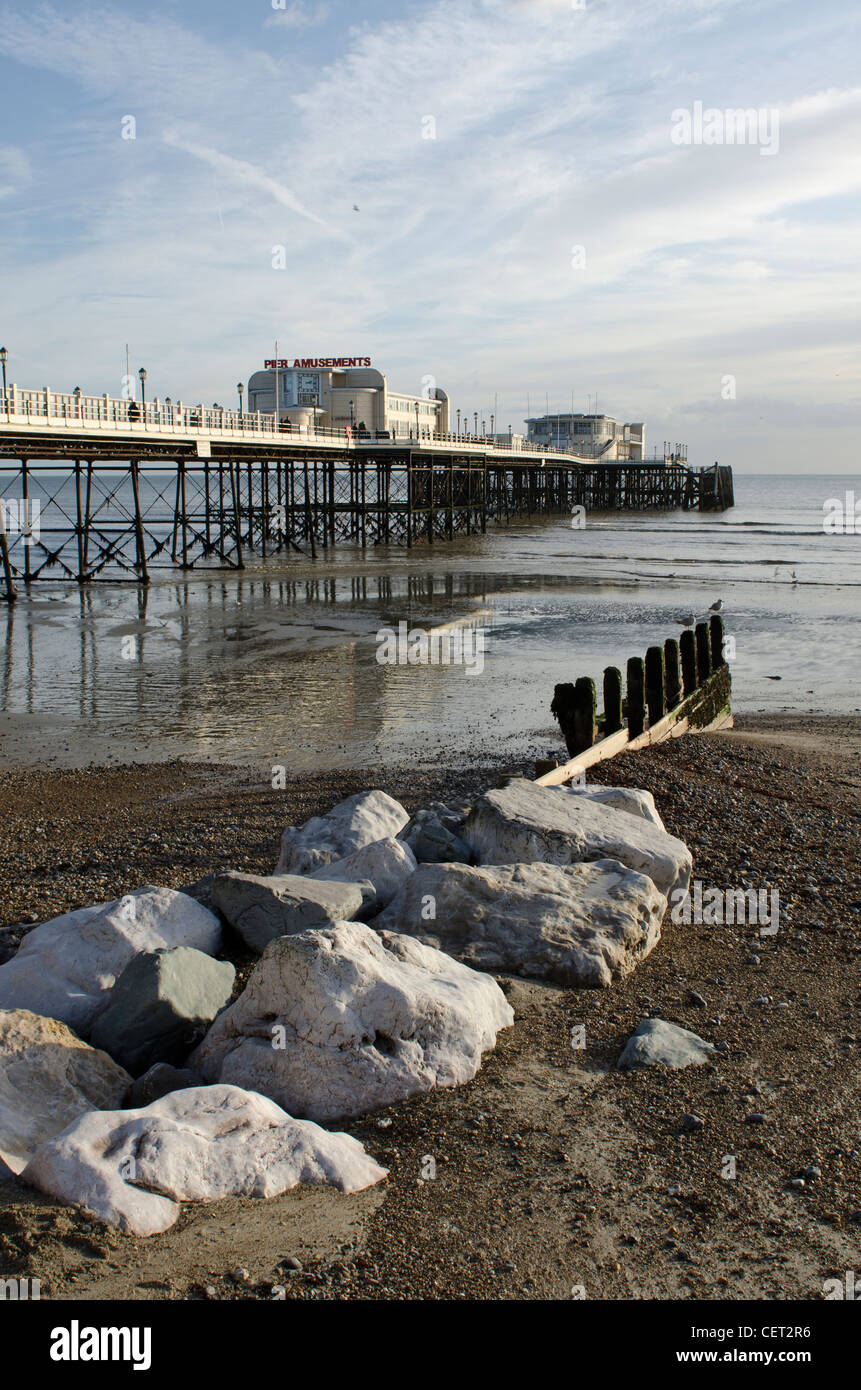 Worthing Pier West Sussex, England GB Stockfoto