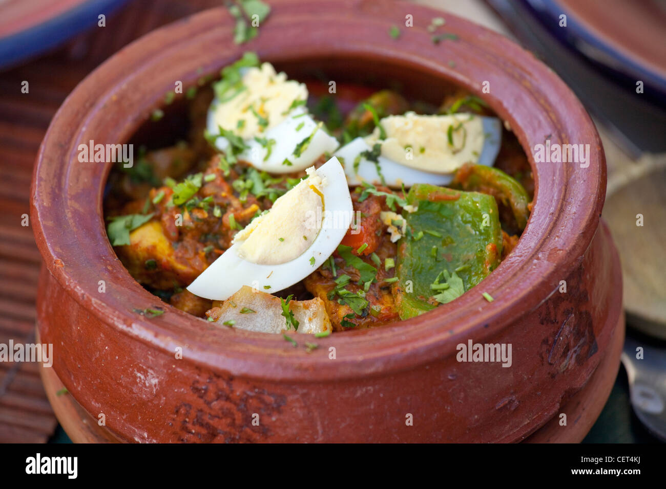 Gemüse-Curry in Islamabad, Pakistan Stockfoto