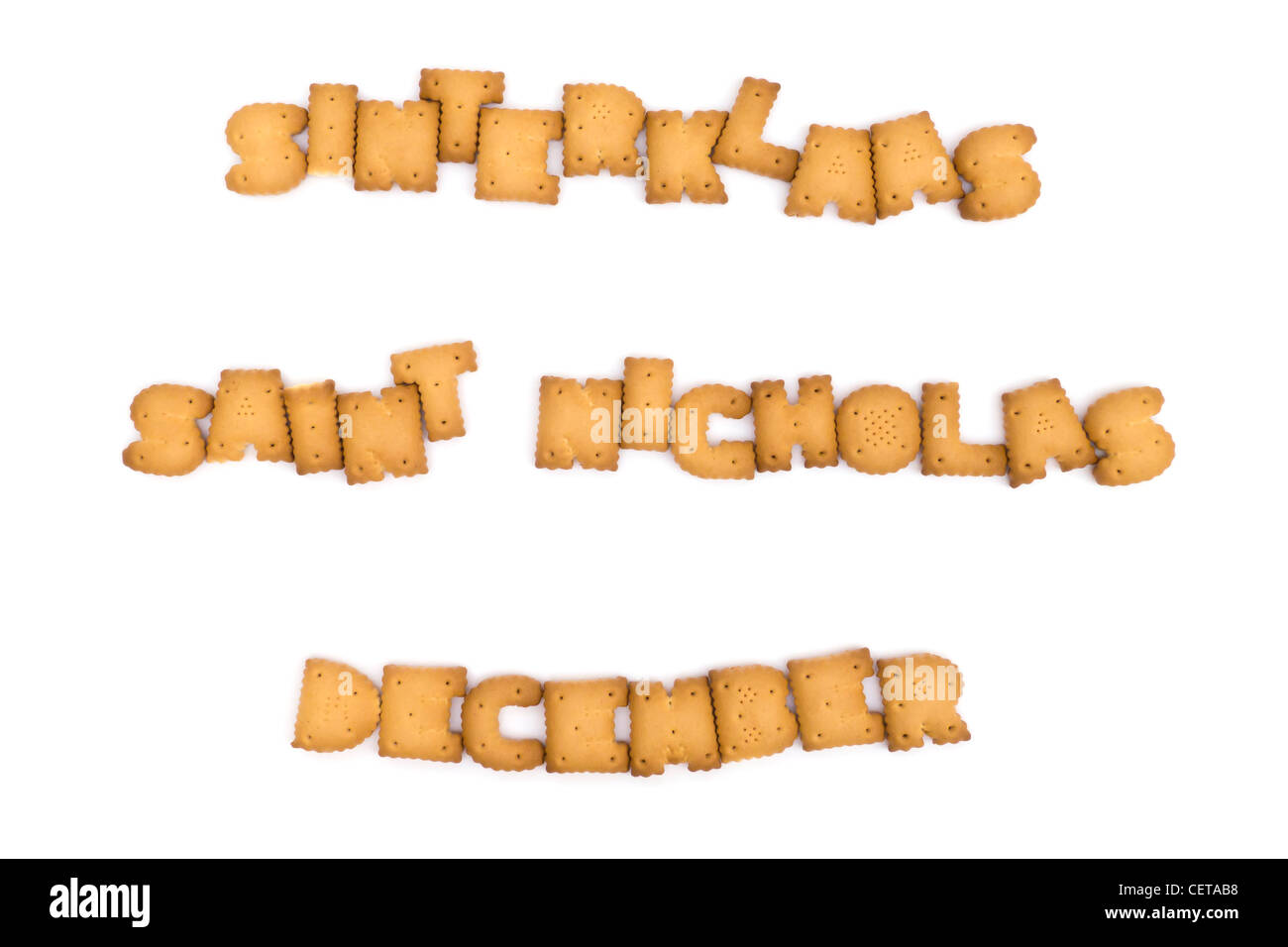 Saint Nicholas Letters Stockfoto