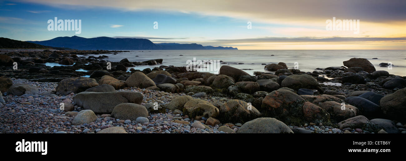 Die Tablelands von Green Point, Gros Morne National Park, Neufundland, Kanada Stockfoto
