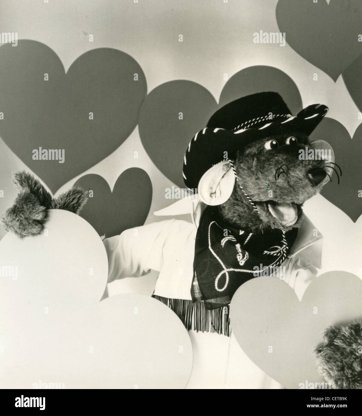 ROLAND Ratte Promo-Foto von UK TV Marionette Charakter Stockfoto