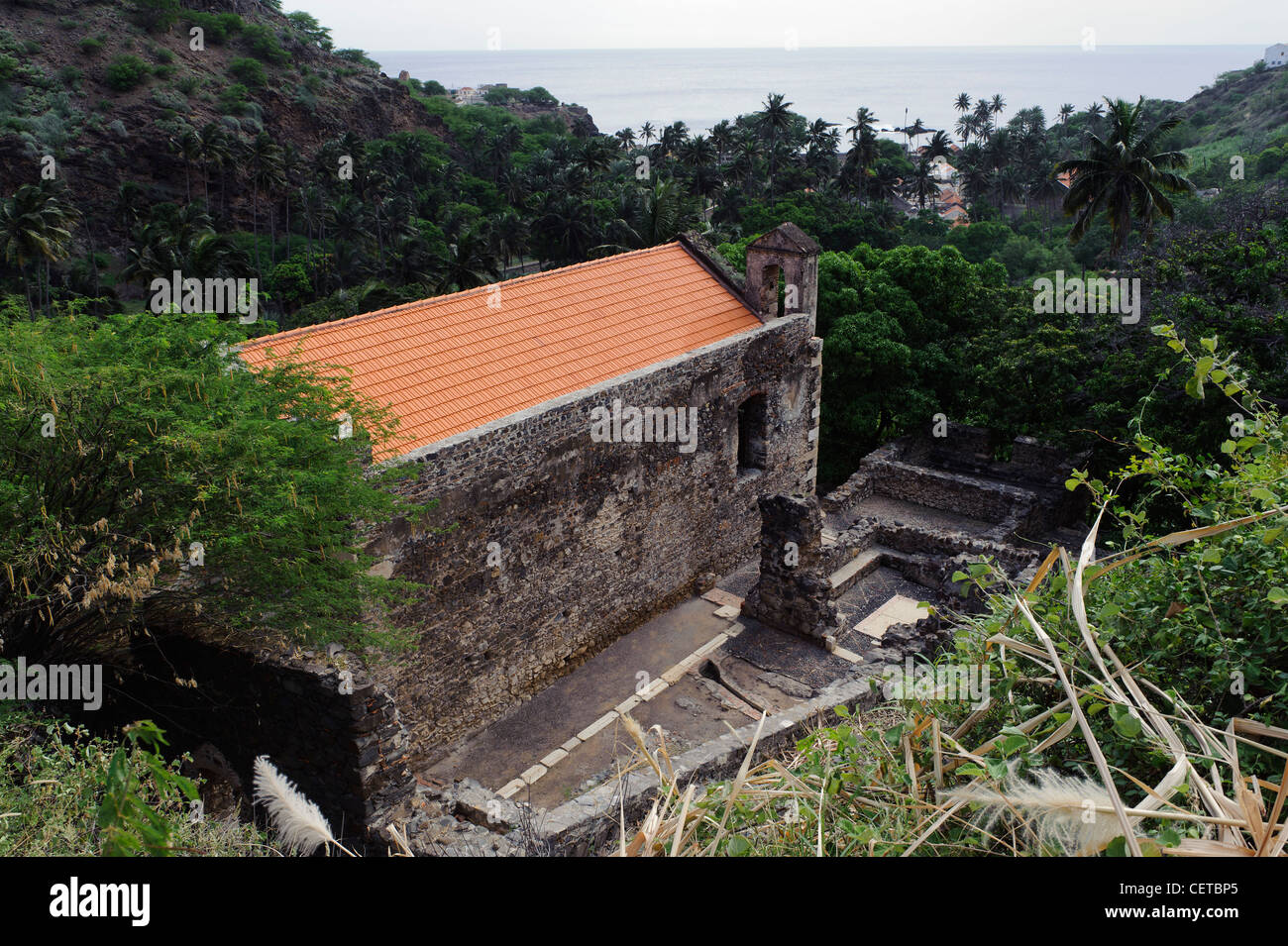 Convento São Francisco in Cidade Velha, Santiago, Kapverdische Inseln, Afrika, UNESCO-Welterbe Insel Erbe Website monaste Stockfoto