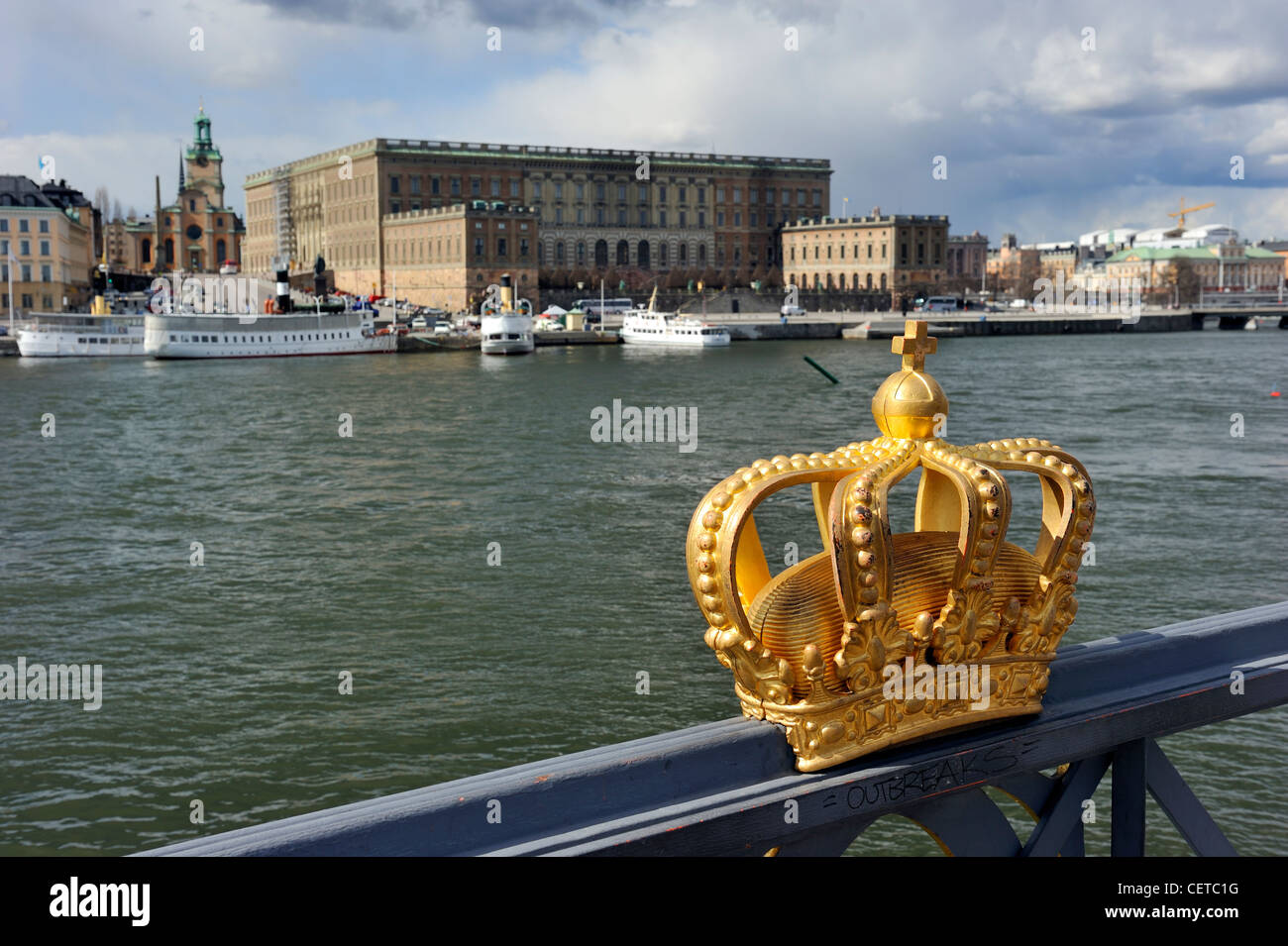 Das königliche Schloss in Stockholm, Schweden. Stockfoto