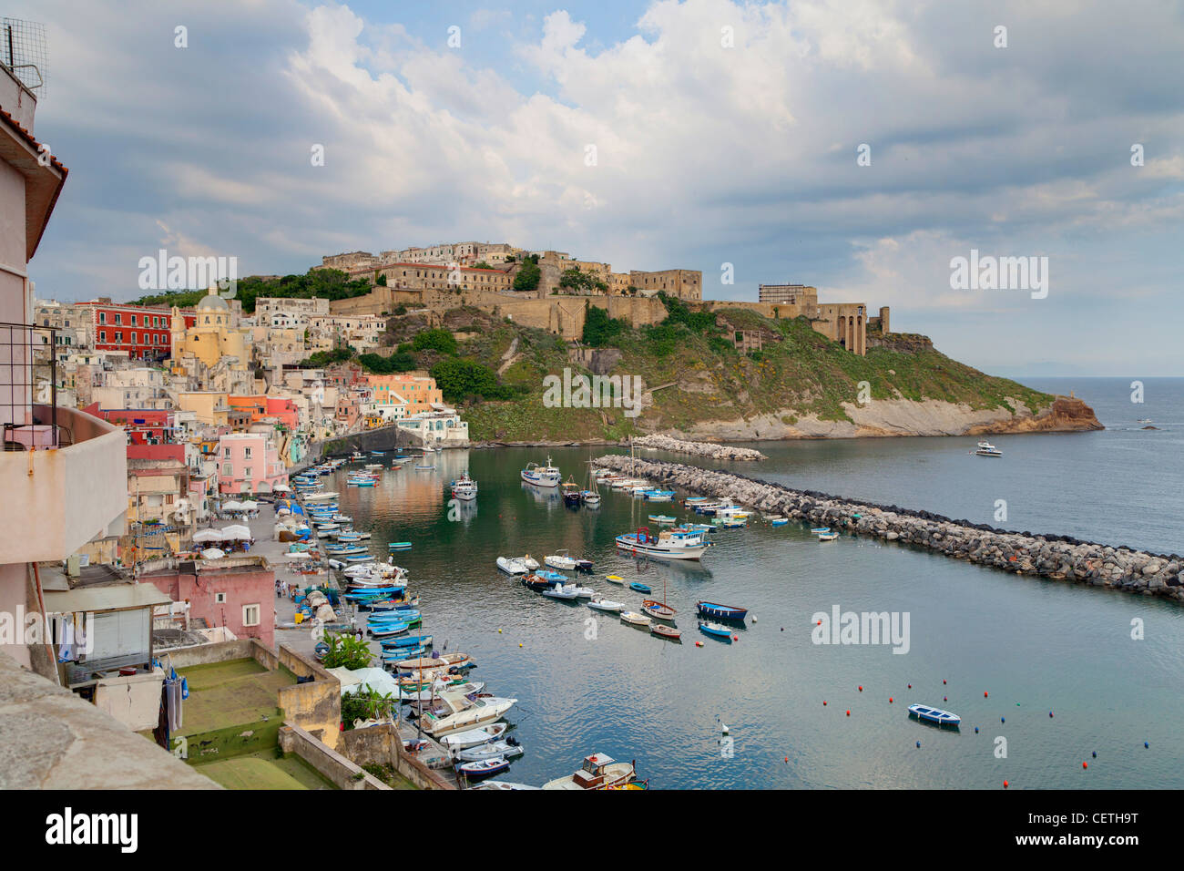 Die Stadt Coricella in der Insel Procida-Italien Stockfoto