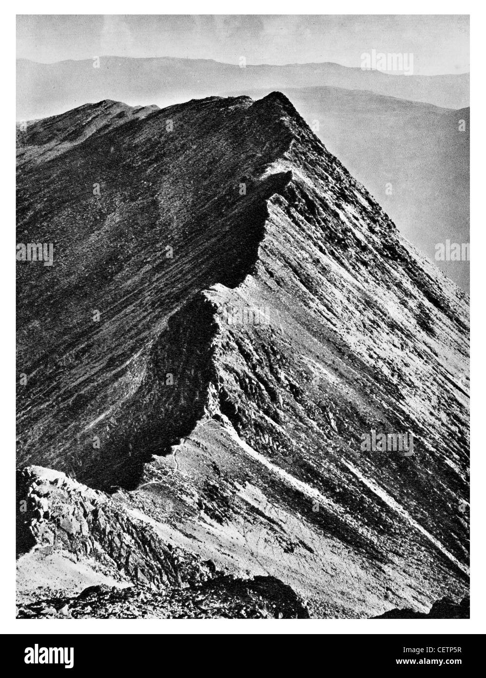 Striding Edge Lakelandpoeten Stockfoto Striding Edge Lakelandpoeten Stockfoto