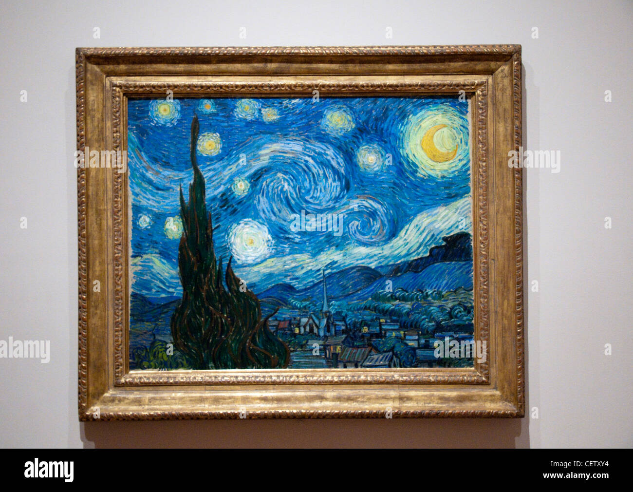 Nuit Étoilée (Starry Night) von Vincent Van Gogh im Museum of Modern Art (MOMA) in New York City, USA Stockfoto