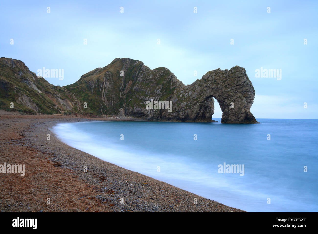 Durdle Door Bogen, Dorset-Jura-Küste, Lulworth Cove, England UK Stockfoto