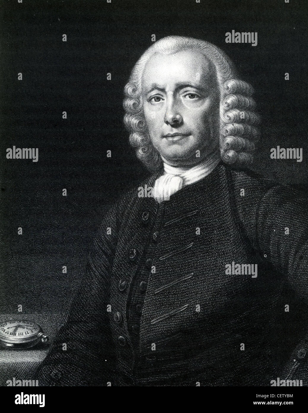 JOHN HARRISON (1693-1776) Englisch Tischler, die Marinechronometer, hier im Jahre 1767 erfunden Stockfoto