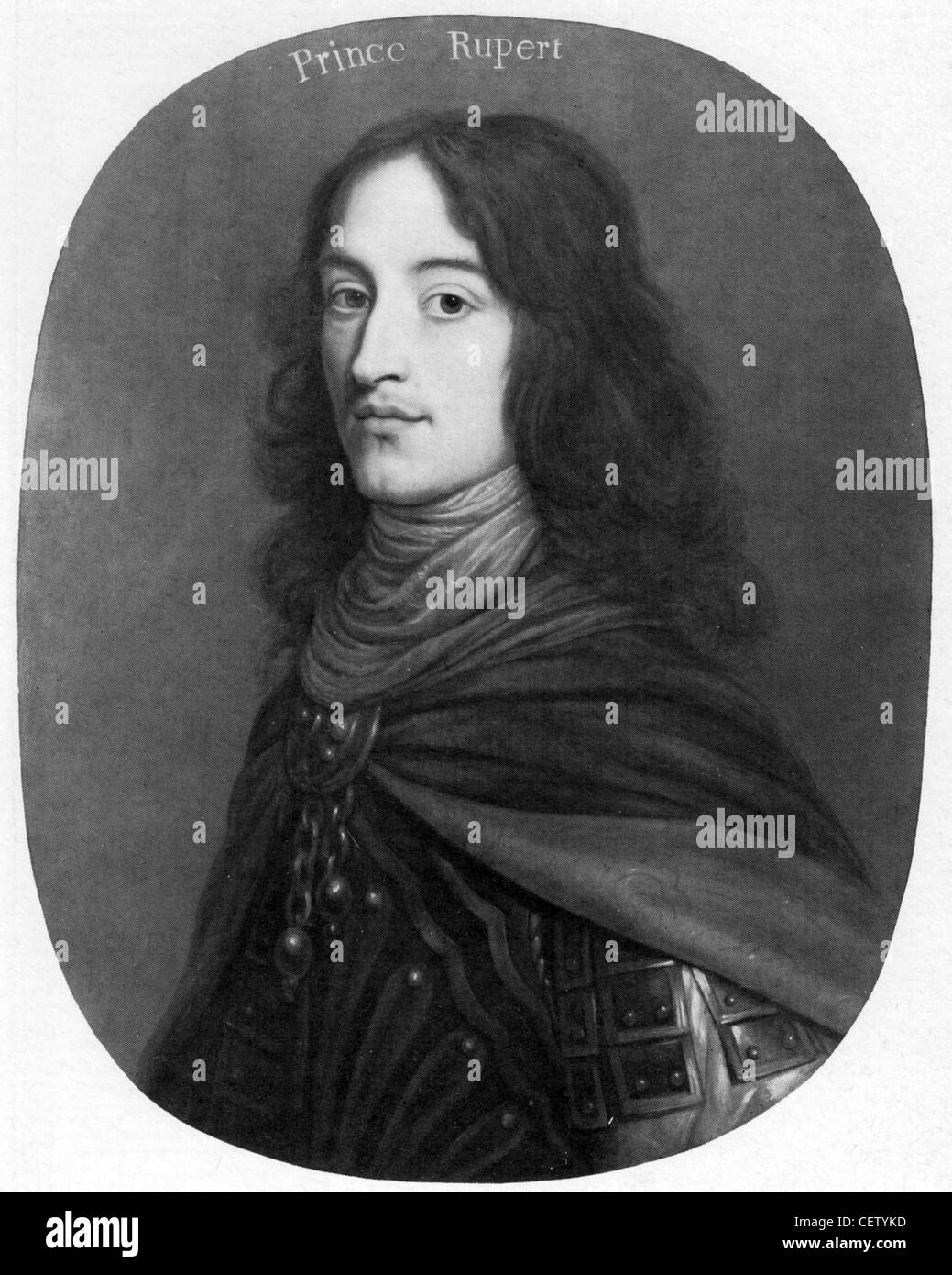 PRINCE RUPERT von Rhein (1619-1682) deutschen Soldaten, Wissenschaftler und Künstler, der eine wichtige in der englischen bürgerlichen Wa Rolle Stockfoto